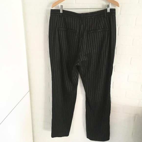 Marc Cain Women’s Dress Pants Pinstripe Metallic Linen Viscose blend Pockets 12 - Picture 9 of 14